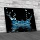 Water Splashing Canvas Print Large Picture Wall Art