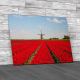 Tulips And Windmill Canvas Print Large Picture Wall Art