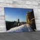 Snow Covered Edinburgh Canvas Print Large Picture Wall Art