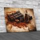 Noble Dark Chocolate Canvas Print Large Picture Wall Art