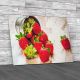 Strawberries In An Aluminum Bucket Canvas Print Large Picture Wall Art