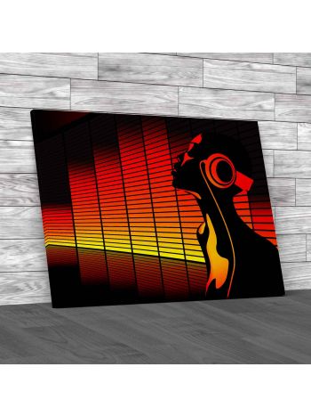 DJ Music Sound Beats Canvas Print Large Picture Wall Art