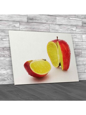 Abstract Apple and Lemon Canvas Print Large Picture Wall Art