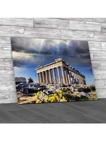 Parthenon Temple Canvas Print Large Picture Wall Art