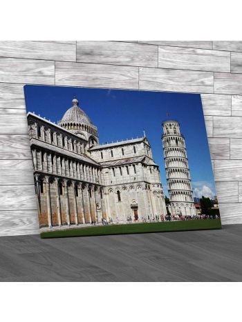 Leaning Tower Of Pisa Canvas Print Large Picture Wall Art