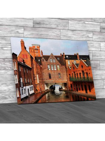 Birmingham Gas Street Basin Canvas Print Large Picture Wall Art