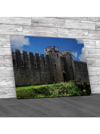 Cardiff Castle Walls Canvas Print Large Picture Wall Art