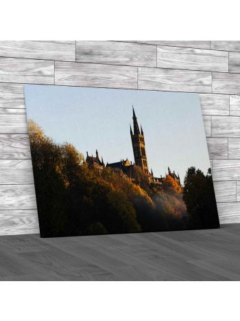 Glasgow Universityin The Morning Canvas Print Large Picture Wall Art