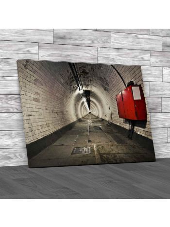 Foot Tunnel Under The River Thames Canvas Print Large Picture Wall Art