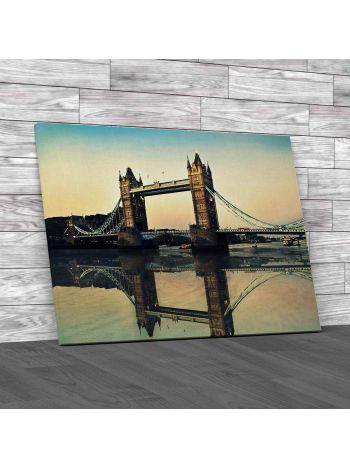 Antique London Bridge Canvas Print Large Picture Wall Art