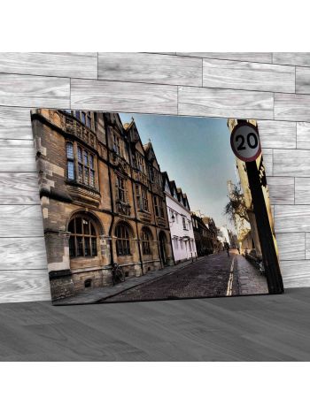 A Street In Oxford Canvas Print Large Picture Wall Art