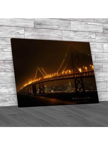 Bay Bridge San Francisco Canvas Print Large Picture Wall Art