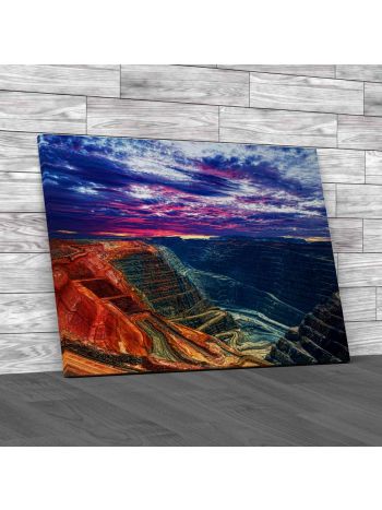 Super Pit Kalgoorlie Western Australia Canvas Print Large Picture Wall Art