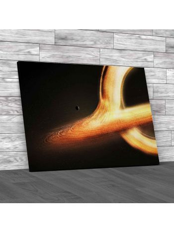 Gargantua Black Hole Canvas Print Large Picture Wall Art