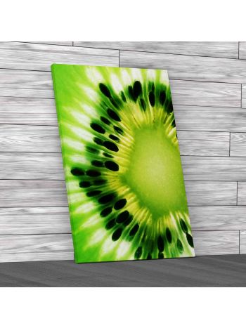 Kiwi Fruit Seeds Kitchen Canvas Print Large Picture Wall Art