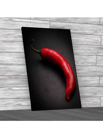 Isolated Chili Chilli Canvas Print Large Picture Wall Art